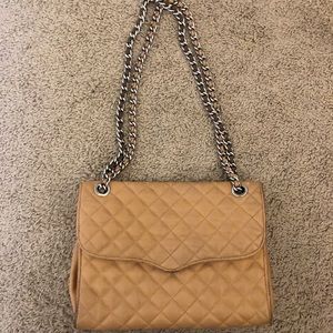 FINAL SALE | Tan Rebecca Minkoff Flirty Chain Bag